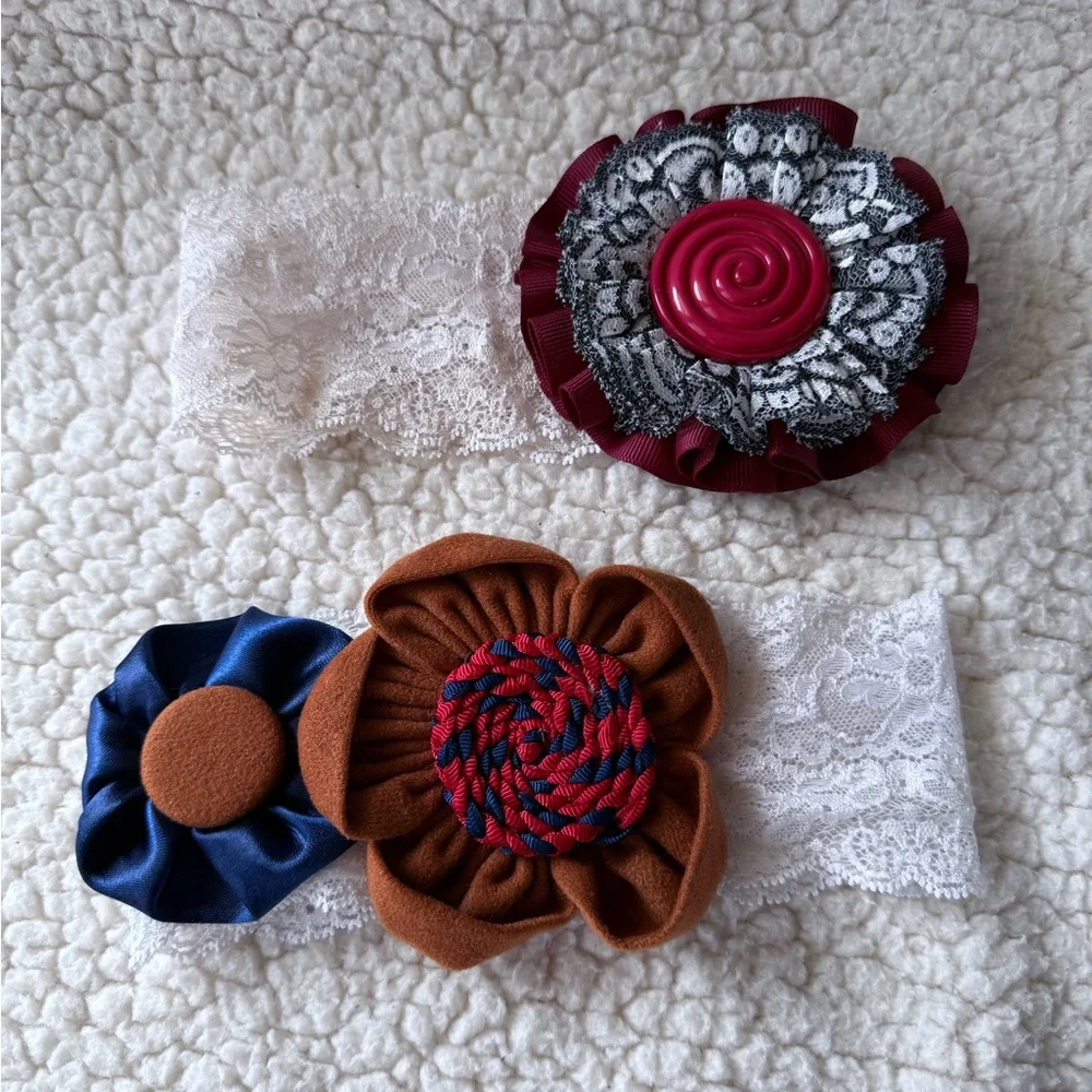Lace Handmade with Floral Accents